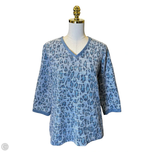 Top 3/4 Sleeve By Chicos In Multi-colored, Size: L