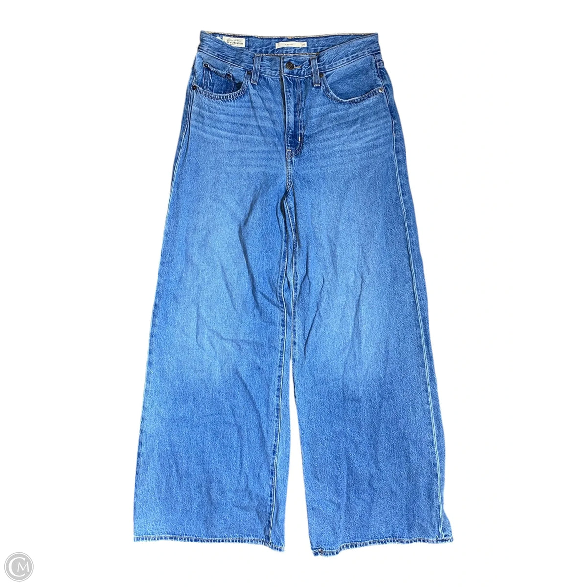 Jeans Wide Leg By Levis In Blue, Size: 2