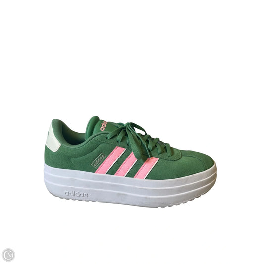 Shoes Athletic By Adidas In Green & Pink, Size: 8.5