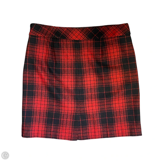 Skirt Mini & Short By Eddie Bauer In Black & Red, Size: 16