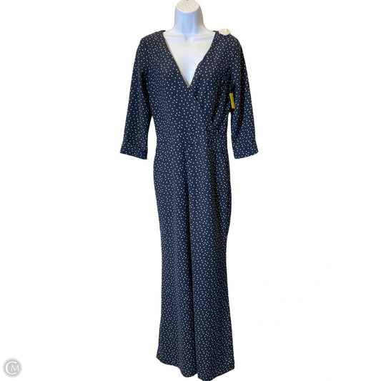 Jumpsuit By Abercrombie And Fitch In Blue & Cream, Size: 0