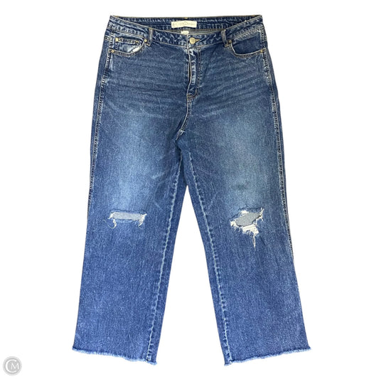 Jeans Wide Leg By Clothes Mentor In Blue, Size: 14