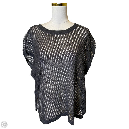Top Short Sleeve By Dkny In Black, Size: Xl