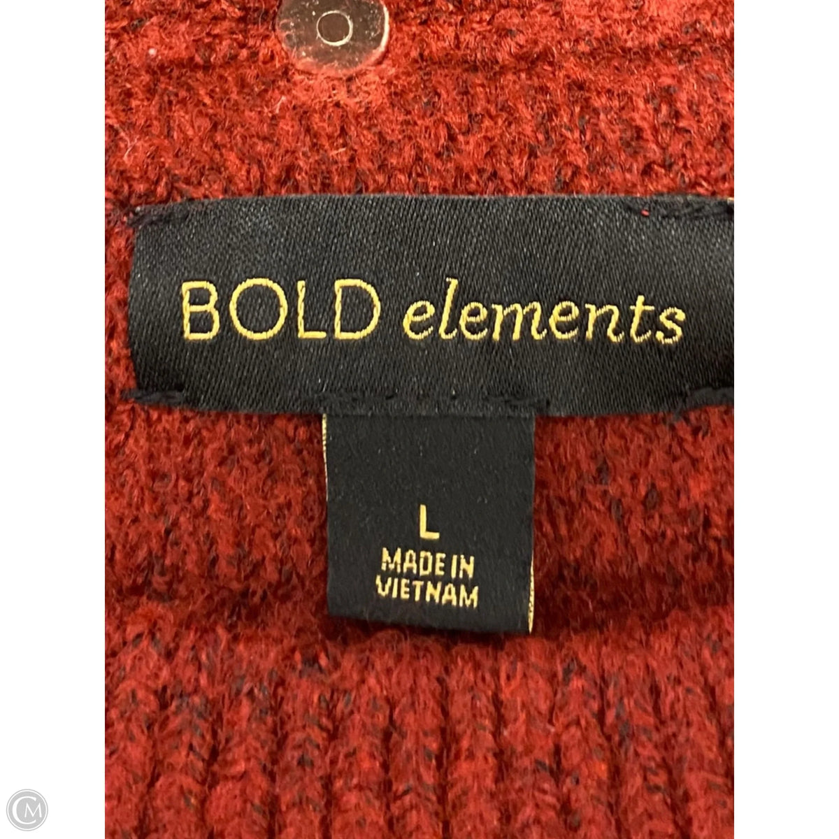 Sweater By Bold Elements In Maroon, Size: L