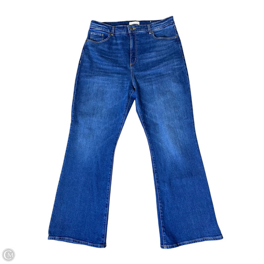 Jeans Wide Leg By Loft In Blue, Size: 14