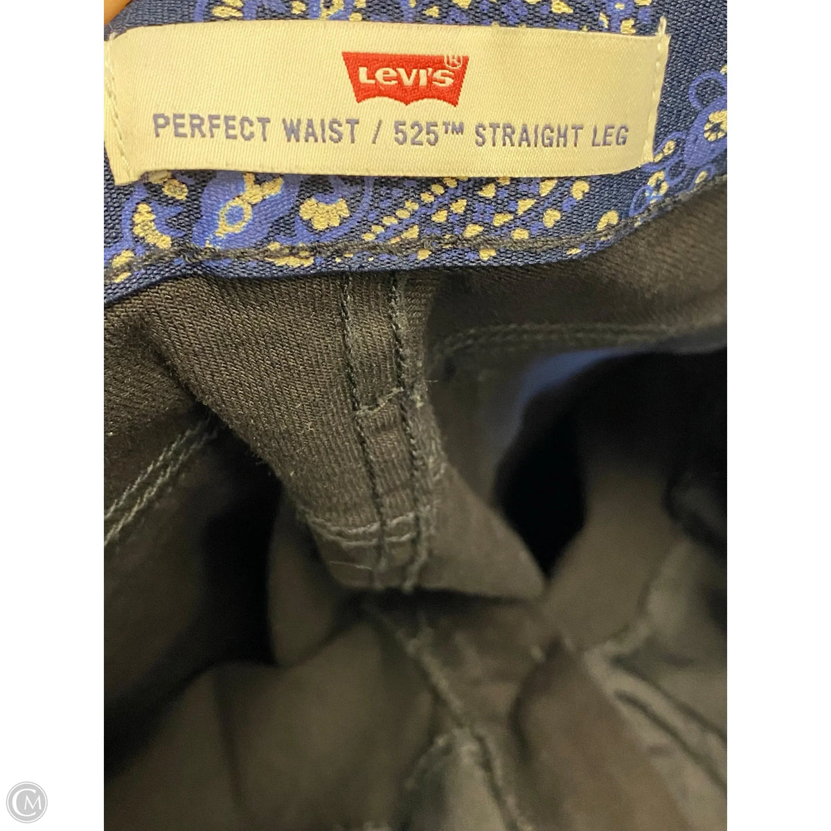 Jeans Straight By Levis In Black, Size: 12