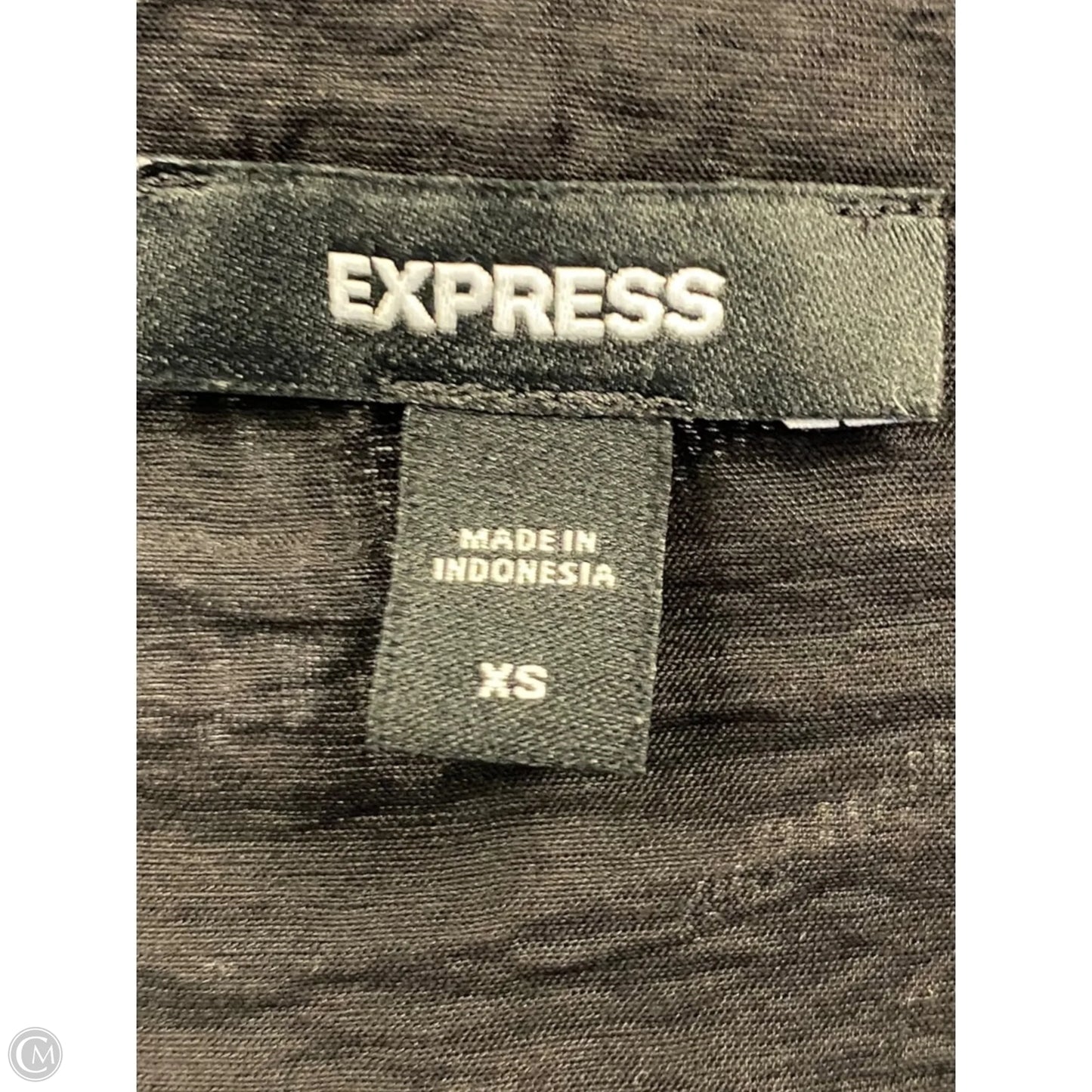 Top Long Sleeve By Express In Black, Size: Xs