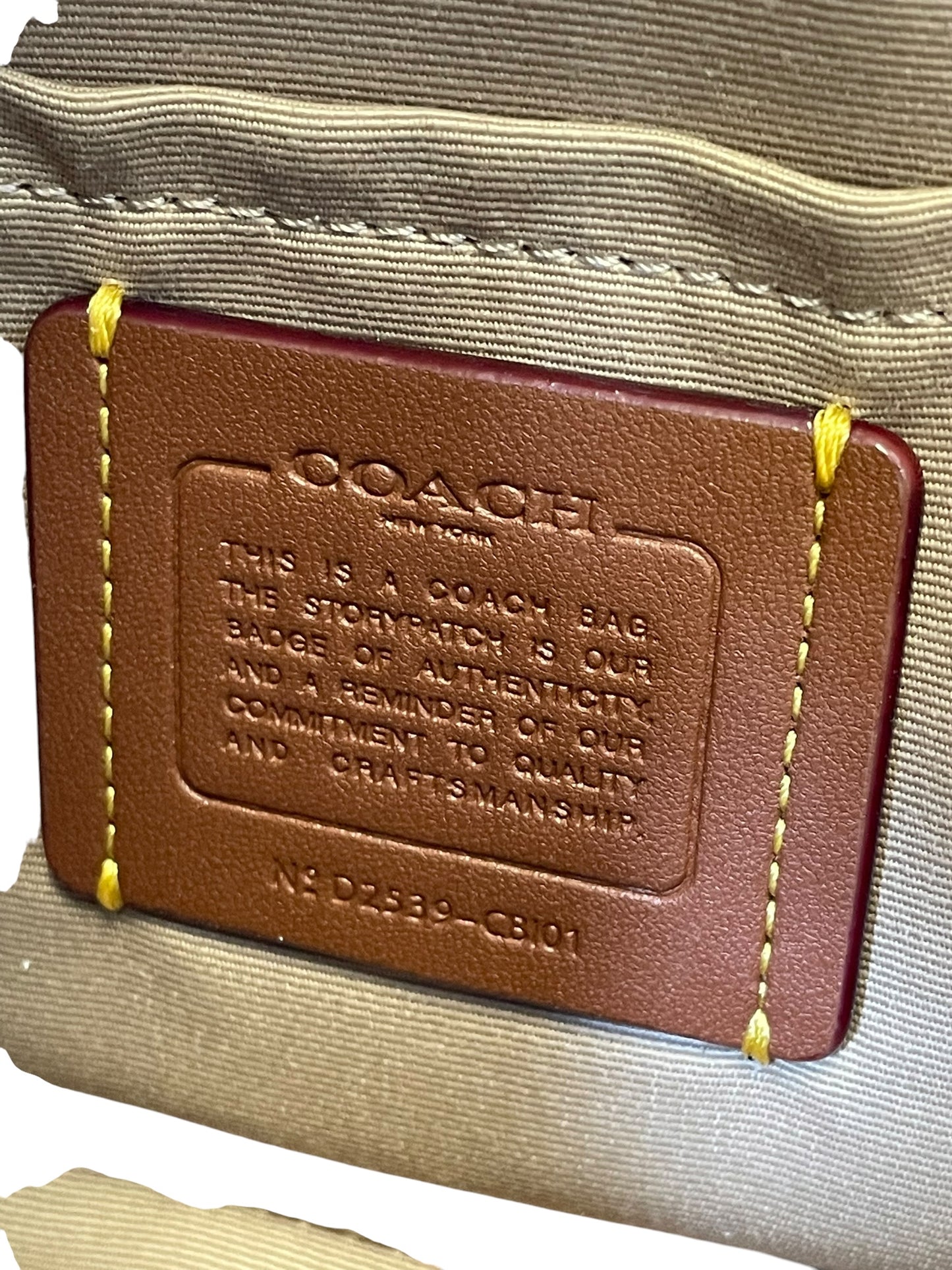 Handbag Designer By Coach, Size: Medium