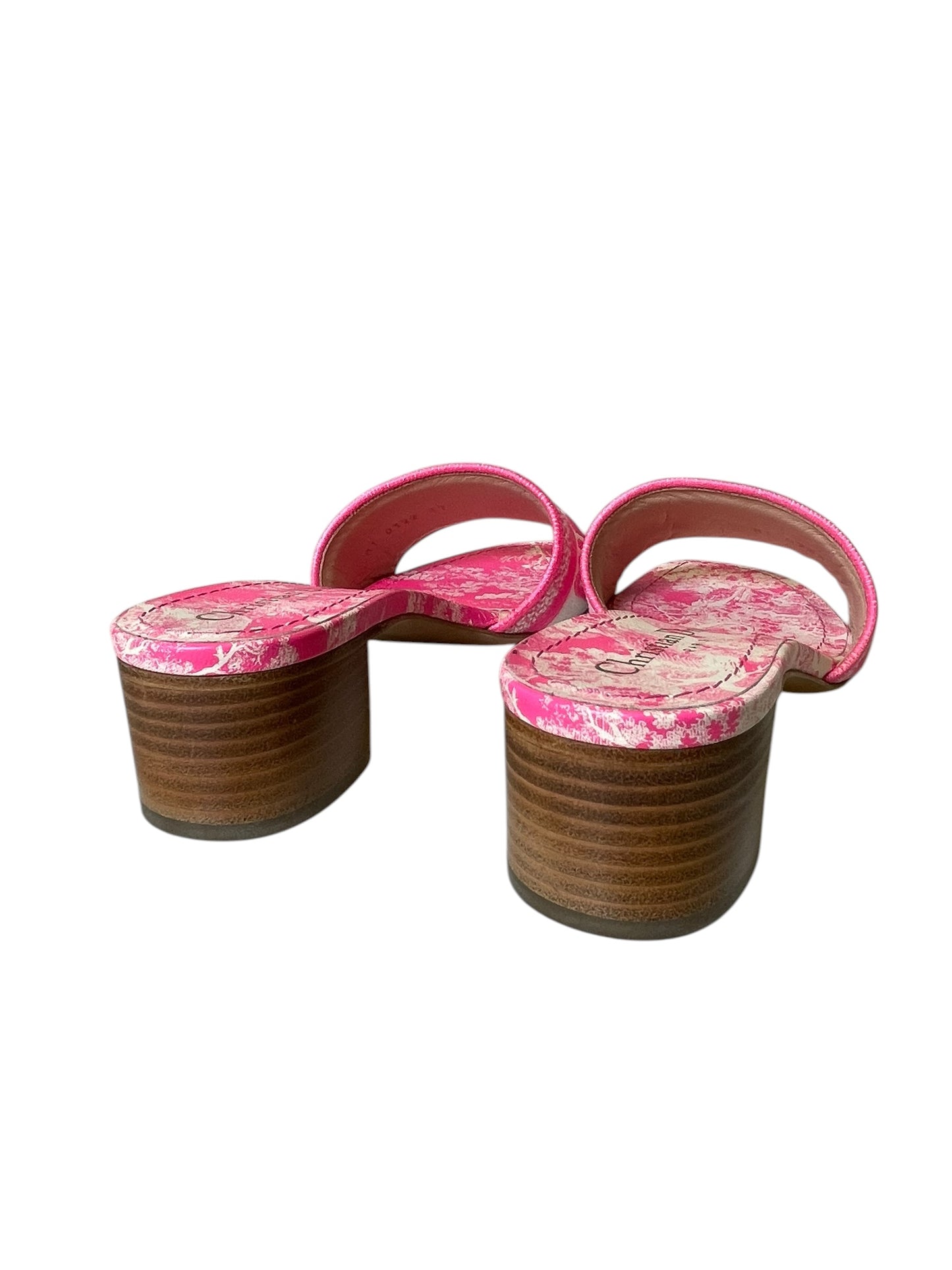 Sandals Luxury Designer By Dior In Pink, Size: 6.5